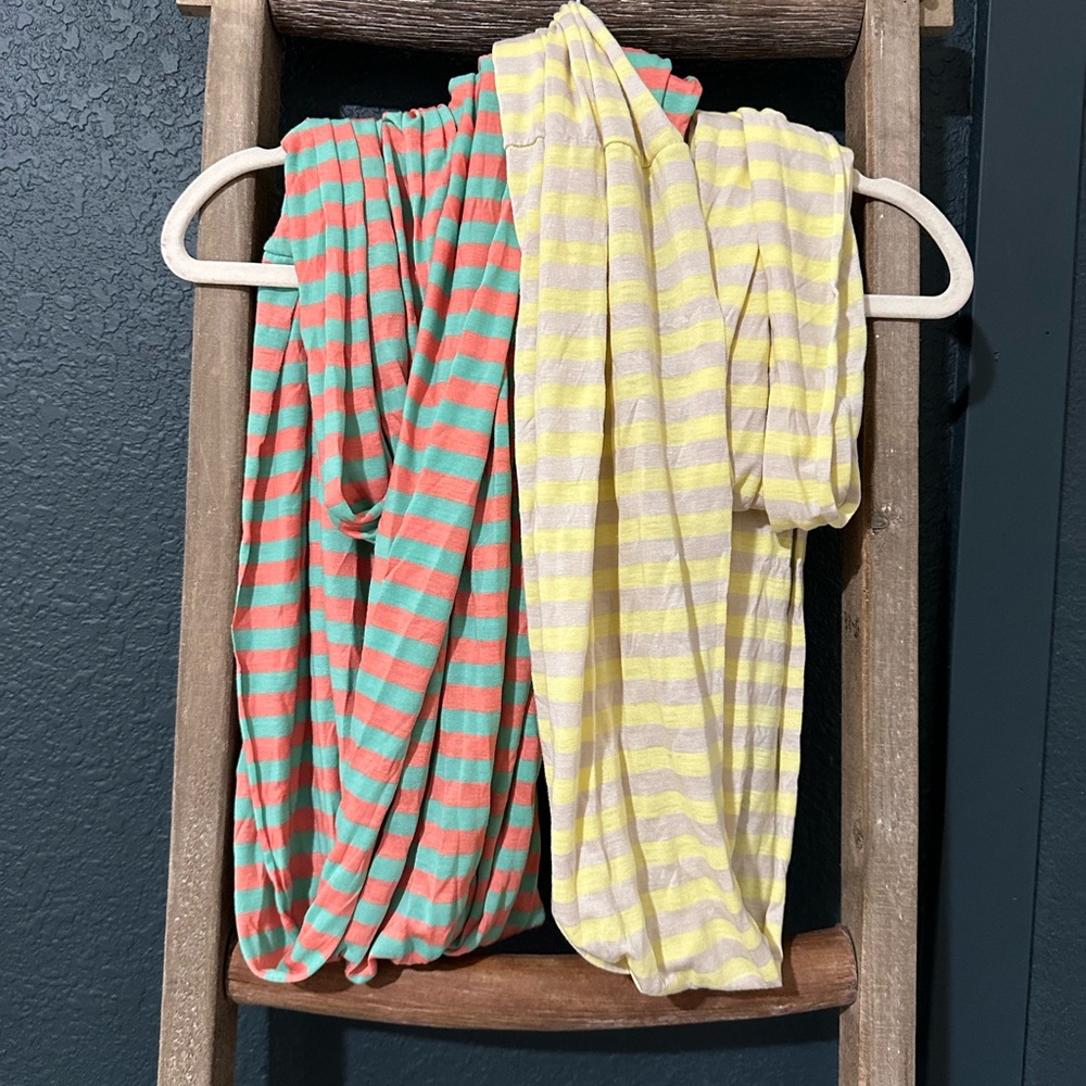Striped Infinity Scarves Set